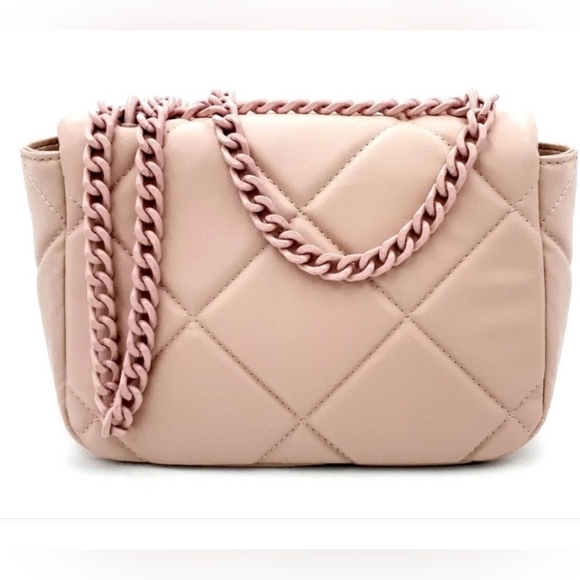 NWT GILDA PARIS SMALL QUILTED PINK BAGπππ - Picture 4 of 14